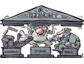 Economia Guvernul-Cetatenii-Bancile
